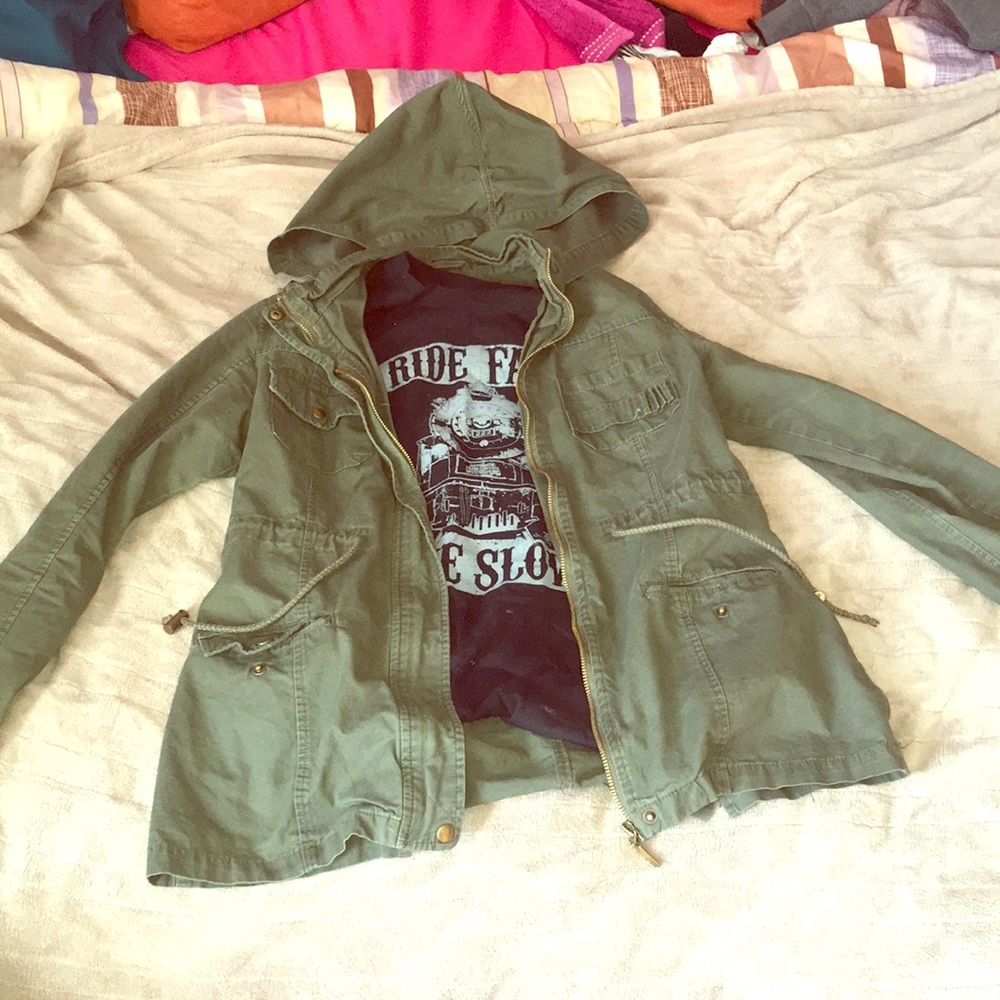 Army green jacket